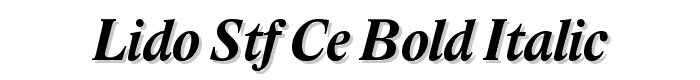 Lido STF CE Bold Italic font